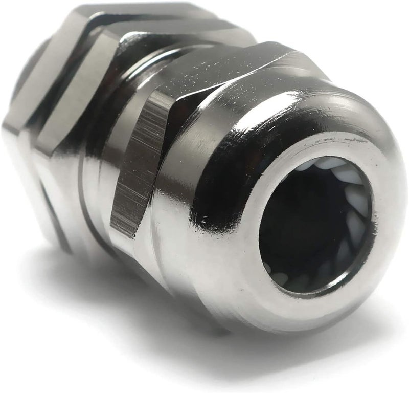 SQXBK 5PCS PG9 4-8mm Wire Range Metal Waterproof Connector Fastener Locknut Stuffing Cable Gland - Image 5